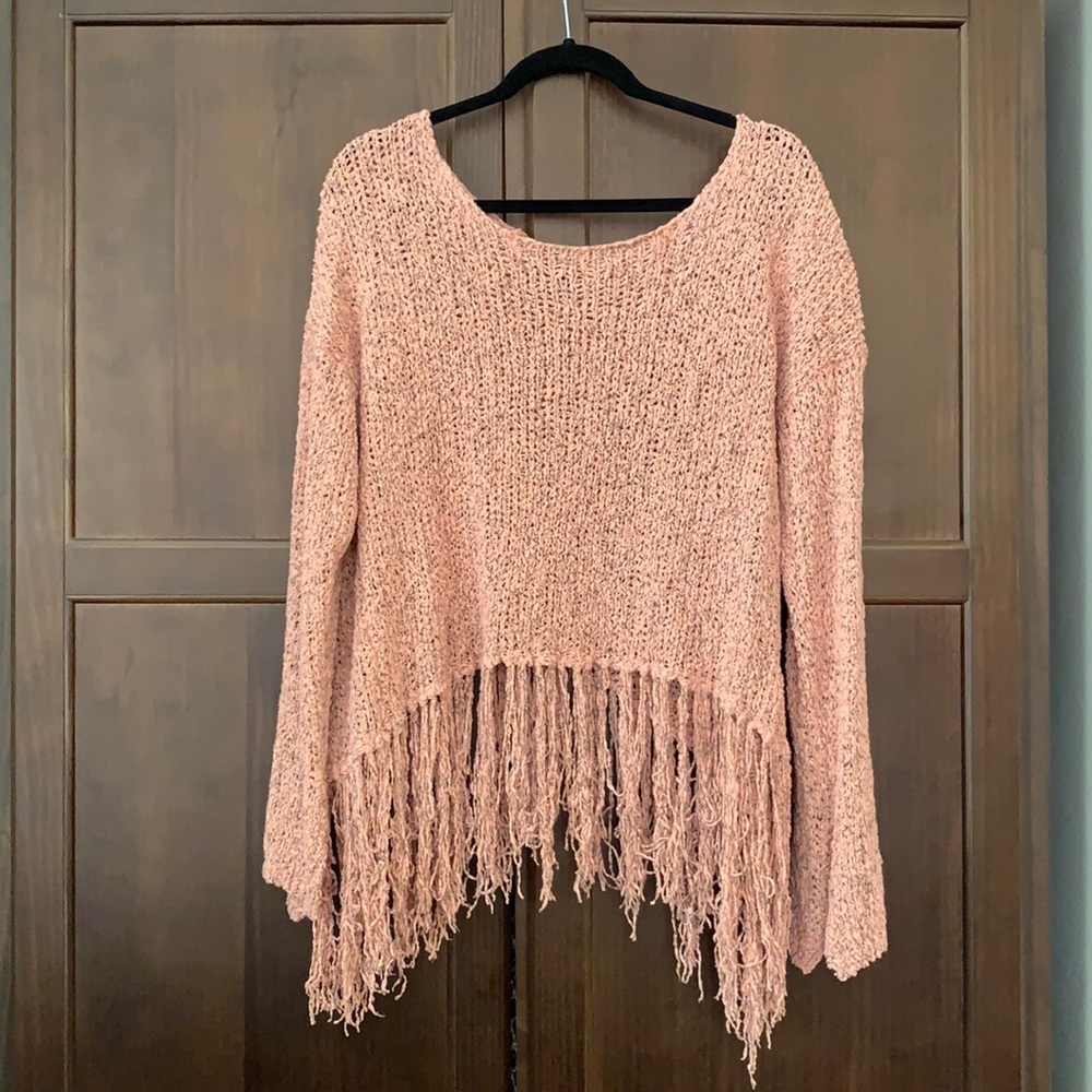 Very J Boho rose colored sweater